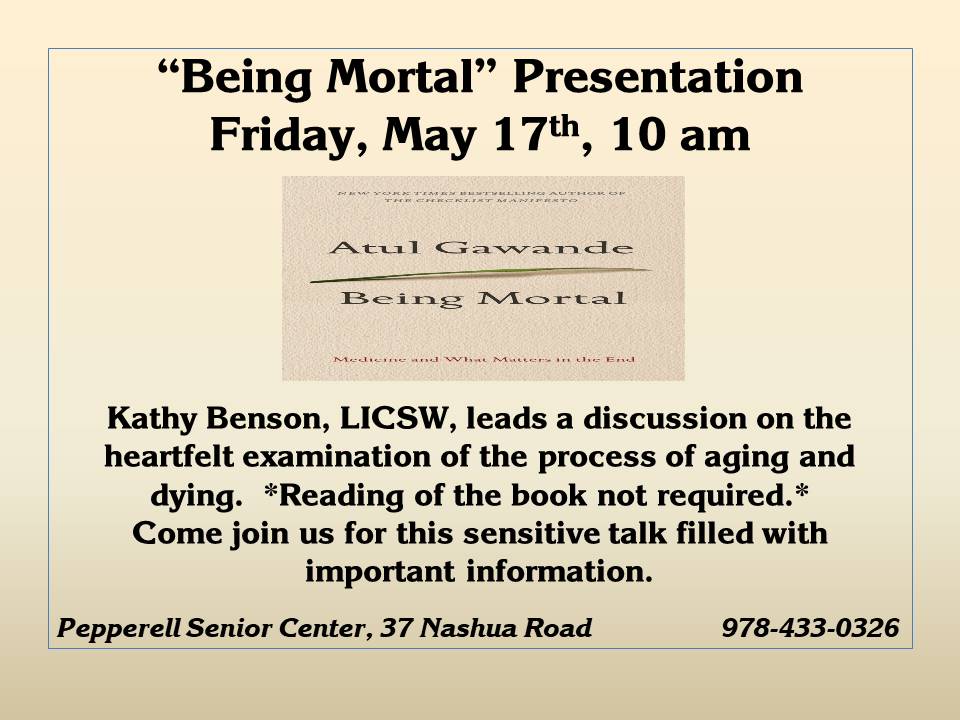 Being Mortal til 2019-05-18